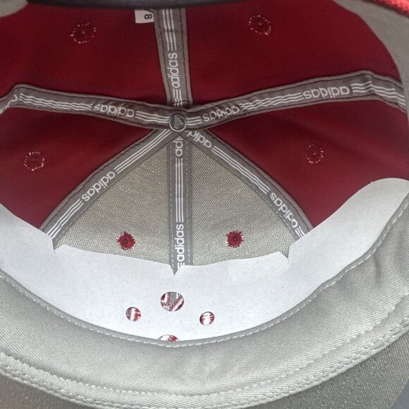 Nebraska Cornhuskers Adidas Red Climalite NCAA Fitted Hat Cap 7 1/8 NEW - Picture 7 of 8